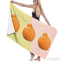 artyly Trois Serviettes de Bain enveloppantes Orange en Microfibre pour draps de Bain Serviette de Plage pour Homme/Femme  80x130 cm - B07VMDLWMQ